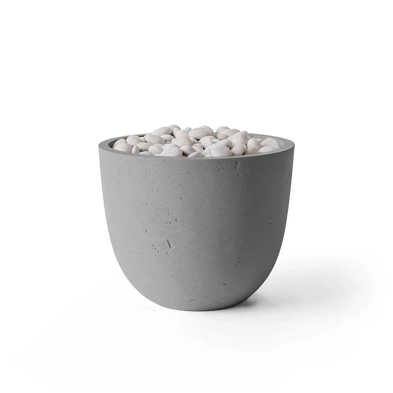 Dekko Dekko Element Concrete Fire Bowl Charcoal / Ivory Beachstone ELEMENT-CHAR Firepit Table Round