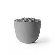Dekko Dekko Element Concrete Fire Bowl Charcoal / Slate Beachstone Firepit Table Round