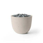 Dekko Dekko Element Concrete Fire Bowl Clay / Slate Beachstone Firepit Table Round