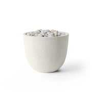 Dekko Dekko Element Concrete Fire Bowl Limestone / Ivory Beachstone ELEMENT-LS Firepit Table Round