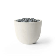 Dekko Dekko Element Concrete Fire Bowl Limestone / Slate Beachstone Firepit Table Round