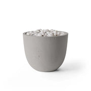 Dekko Dekko Element Concrete Fire Bowl Sandstone / Ivory Beachstone ELEMENT-SAND Firepit Table Round
