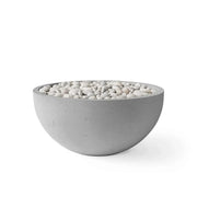 Dekko Dekko Serenade Concrete Fire Bowl 32" Charcoal / Ivory Beachstone SERENADE32-CHAR Firepit Table Round