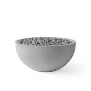 Dekko Dekko Serenade Concrete Fire Bowl 32" Charcoal / Slate Beachstone Firepit Table Round