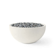 Dekko Dekko Serenade Concrete Fire Bowl 32" Limestone / Slate Beachstone Firepit Table Round