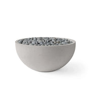 Dekko Dekko Serenade Concrete Fire Bowl 32" Sandstone / Slate Beachstone Firepit Table Round