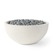 Dekko Dekko Serenade Concrete Fire Bowl 40" Limestone / Slate Beachstone Firepit Table Round