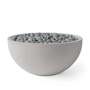 Dekko Dekko Serenade Concrete Fire Bowl 40" Sandstone / Slate Beachstone Firepit Table Round