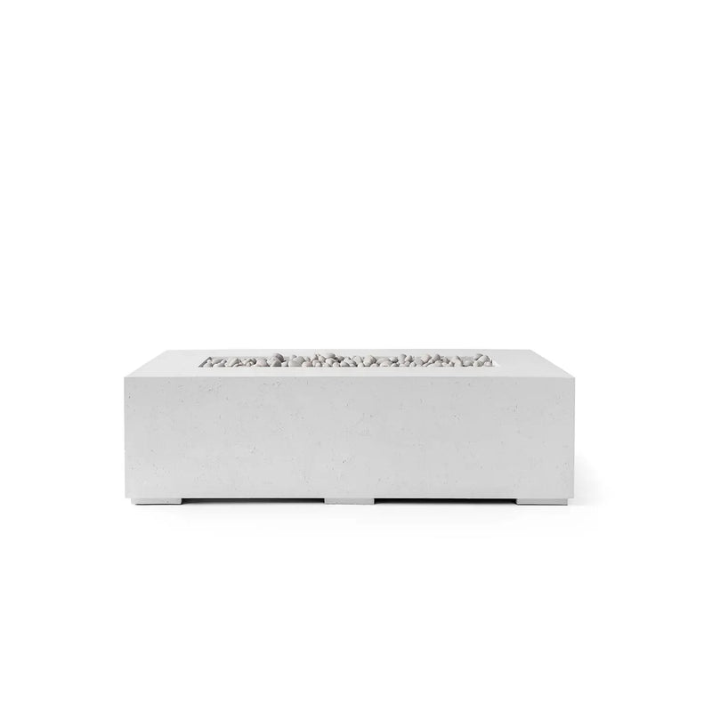 Dekko Dekko Sonoma 56 Concrete Fire Pit Ash / Ivory Beachstone SONOMA56-ASH Firepit Table Rectangle