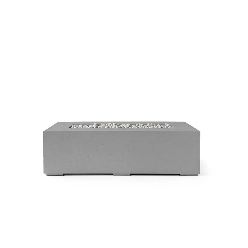 Dekko Dekko Sonoma 56 Concrete Fire Pit Charcoal / Ivory Beachstone SONOMA56-CHAR Firepit Table Rectangle