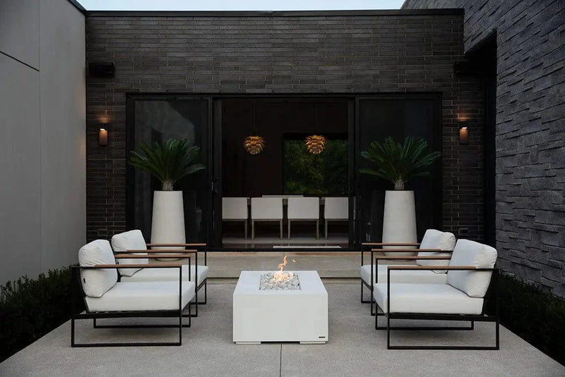 Dekko Dekko Sonoma 56 Concrete Fire Pit Firepit Table Rectangle