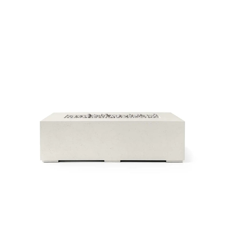 Dekko Dekko Sonoma 56 Concrete Fire Pit Limstone / Ivory Beachstone SONOMA56-LS Firepit Table Rectangle