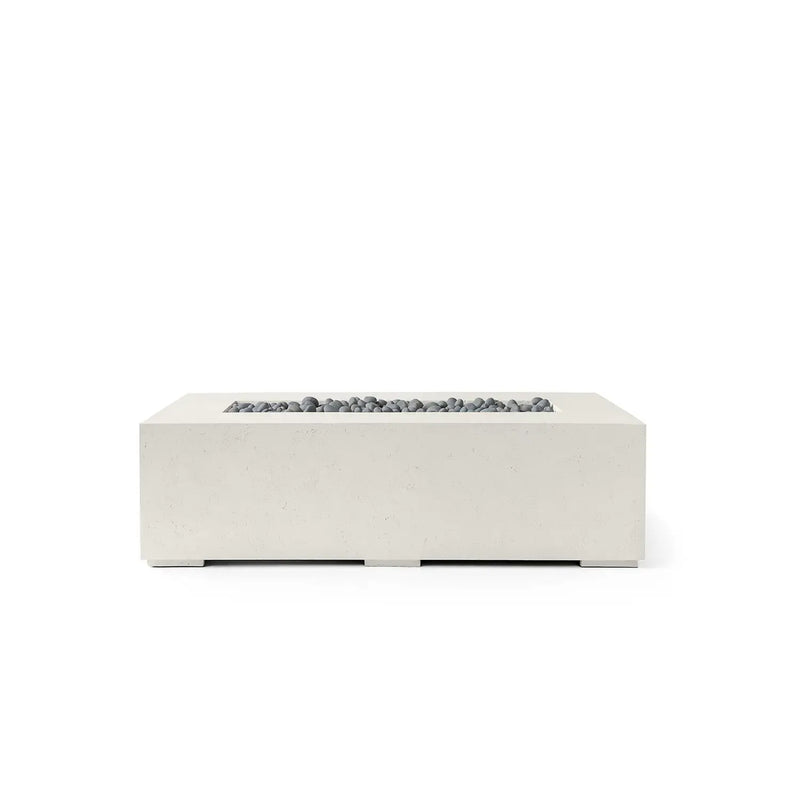 Dekko Dekko Sonoma 56 Concrete Fire Pit Limstone / Slate Beachstone Firepit Table Rectangle