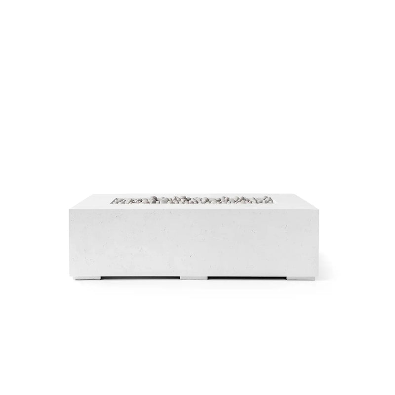 Dekko Dekko Sonoma 56 Concrete Fire Pit Natural / Ivory Beachstone SONOMA56-NAT Firepit Table Rectangle
