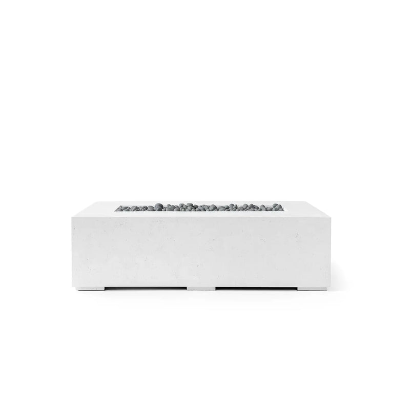 Dekko Dekko Sonoma 56 Concrete Fire Pit Natural / Slate Beachstone Firepit Table Rectangle