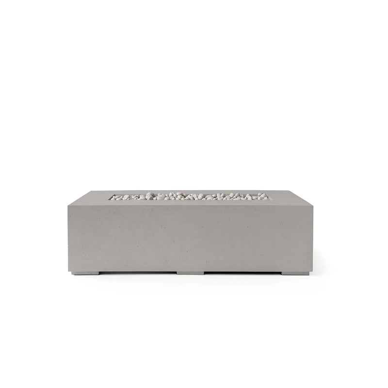 Dekko Dekko Sonoma 56 Concrete Fire Pit Sandstone / Ivory Beachstone SONOMA56-SAND Firepit Table Rectangle