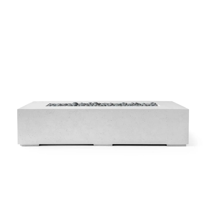 Dekko Dekko Sonoma 72 Concrete Fire Pit Ash / Slate Beachstone Firepit Table Rectangle