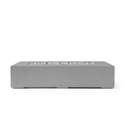 Dekko Dekko Sonoma 72 Concrete Fire Pit Charcoal / Ivory Beachstone SONOMA72-CHAR Firepit Table Rectangle