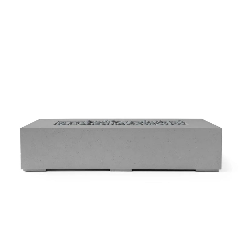 Dekko Dekko Sonoma 72 Concrete Fire Pit Charcoal / Slate Beachstone Firepit Table Rectangle
