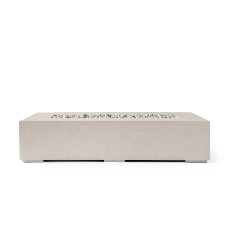 Dekko Dekko Sonoma 72 Concrete Fire Pit Clay / Ivory Beachstone SONOMA72-CLAY Firepit Table Rectangle
