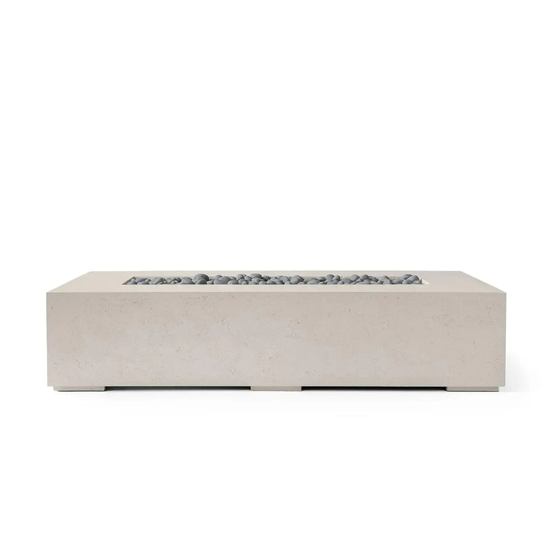 Dekko Dekko Sonoma 72 Concrete Fire Pit Clay / Slate Beachstone Firepit Table Rectangle