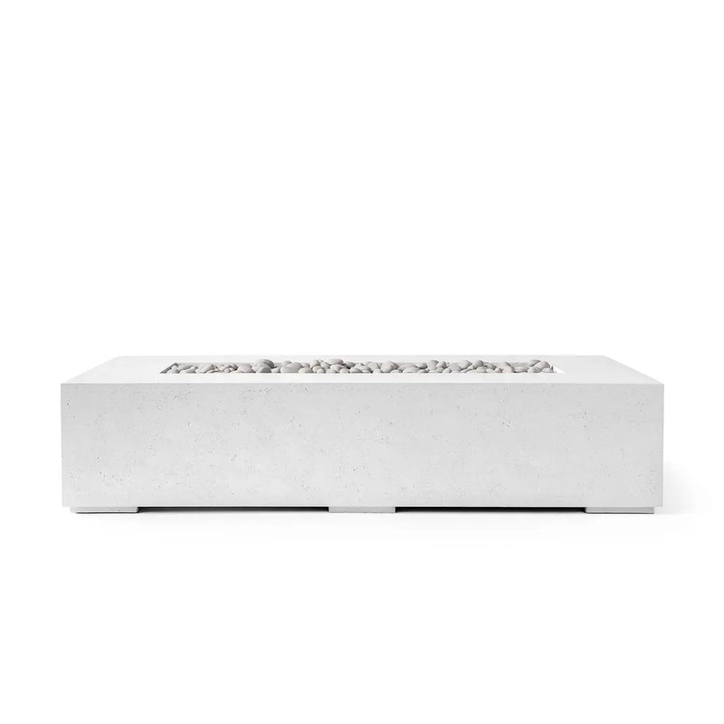 Dekko Dekko Sonoma 72 Concrete Fire Pit Natural / Ivory Beachstone SONOMA72-NAT Firepit Table Rectangle