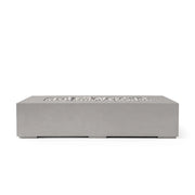 Dekko Dekko Sonoma 72 Concrete Fire Pit Sand / Ivory Beachstone SONOMA72-SAND Firepit Table Rectangle