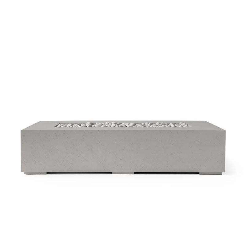 Dekko Dekko Sonoma 72 Concrete Fire Pit Sand / Ivory Beachstone SONOMA72-SAND Firepit Table Rectangle