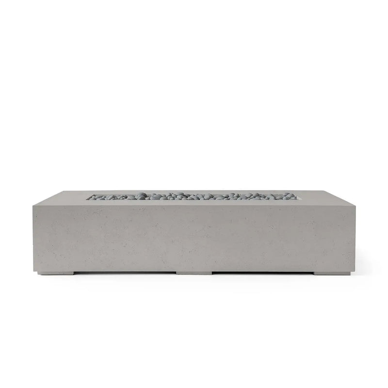 Dekko Dekko Sonoma 72 Concrete Fire Pit Sand / Slate Beachstone Firepit Table Rectangle
