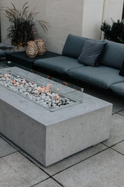 Dekko Dekko Sonoma Concrete Fire Pit SONOMA72 Firepit Table Rectangle