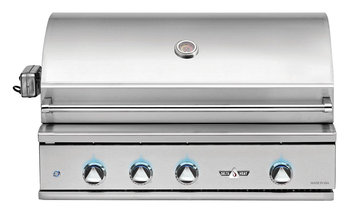 Delta Heat Delta Heat Premium 38" Built-in Grill with Rotisserie Kit & Sear Zone Propane / Stainless Steel DHBQ38RS-D-LP Built-in Gas Grill