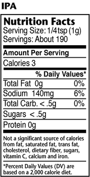 Dizzy Pig Dizzy Pig IPA seasonin 8 oz DIZIPA Sauce & Rub 897687000757
