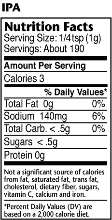 Dizzy Pig Dizzy Pig IPA seasonin 8 oz DIZIPA Sauce & Rub 897687000757
