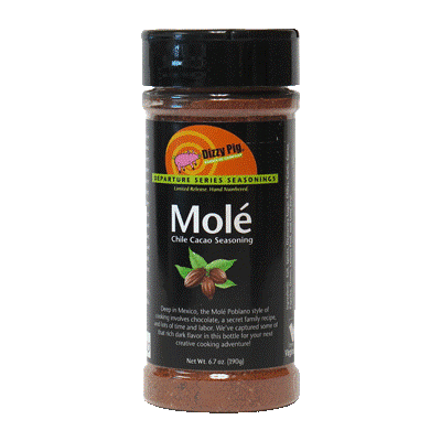 Dizzy Pig Dizzy Pig Mole Chile & Cacao Seasoning 8 oz DIZZMOLE Sauce & Rub 897687000788
