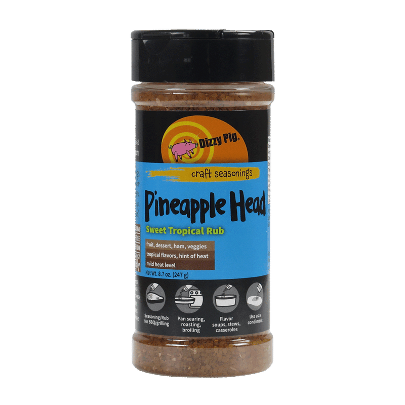 Dizzy Pig Dizzy Pig pineapple Head Seasoning 8oz DIZPINAPPLE Sauce & Rub 897687000139
