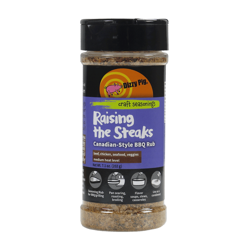 Dizzy Pig Dizzy Pig Raising the Steaks 8 oz DIZRAISE Sauce & Rub 897687000108