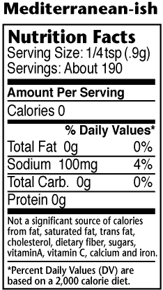 Dizzy Pig Dizzy Pig Rub Mediterranean-ish 8oz DIZMEDIT Sauce & Rub 897687000436