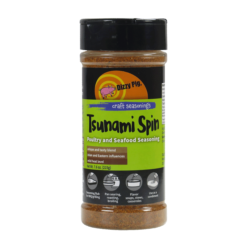 Dizzy Pig Dizzy Pig Rub - Tsunami 8oz DIZTSUNAMI Sauce & Rub 897687000047