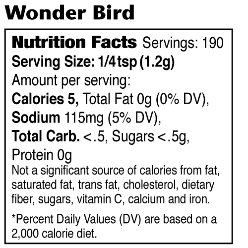 Dizzy Pig Dizzy Pig Rub - Wonder Bird 8oz DIZZBIRD Sauce & Rub 897687000191
