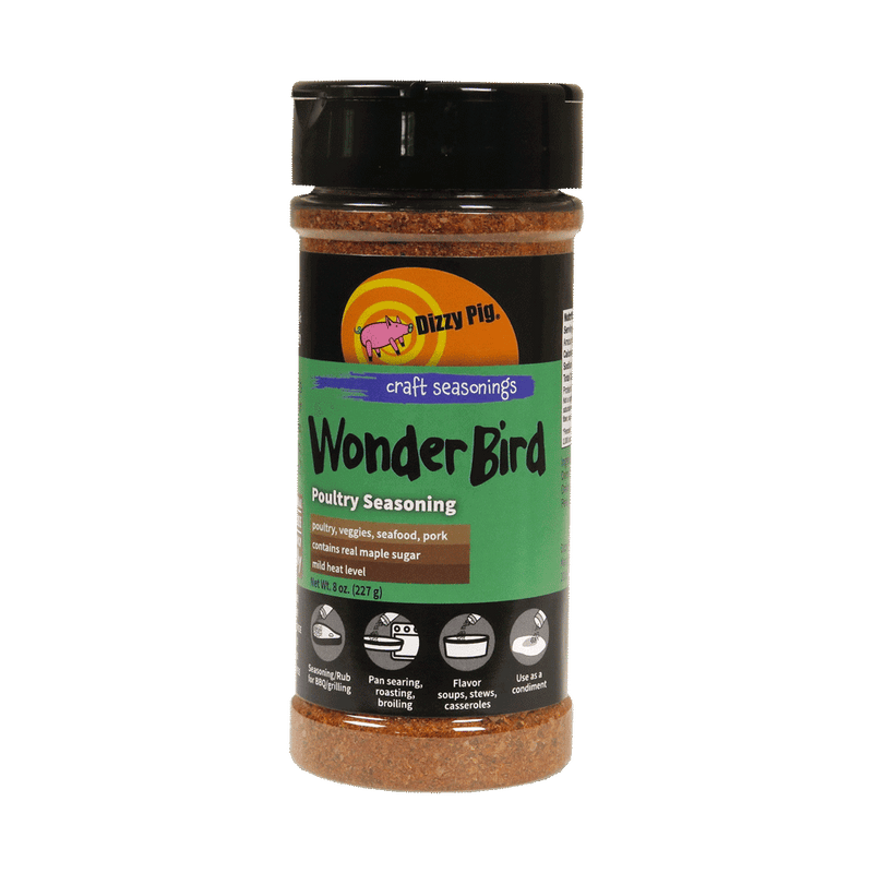 Dizzy Pig Dizzy Pig Rub - Wonder Bird 8oz DIZZBIRD Sauce & Rub 897687000191