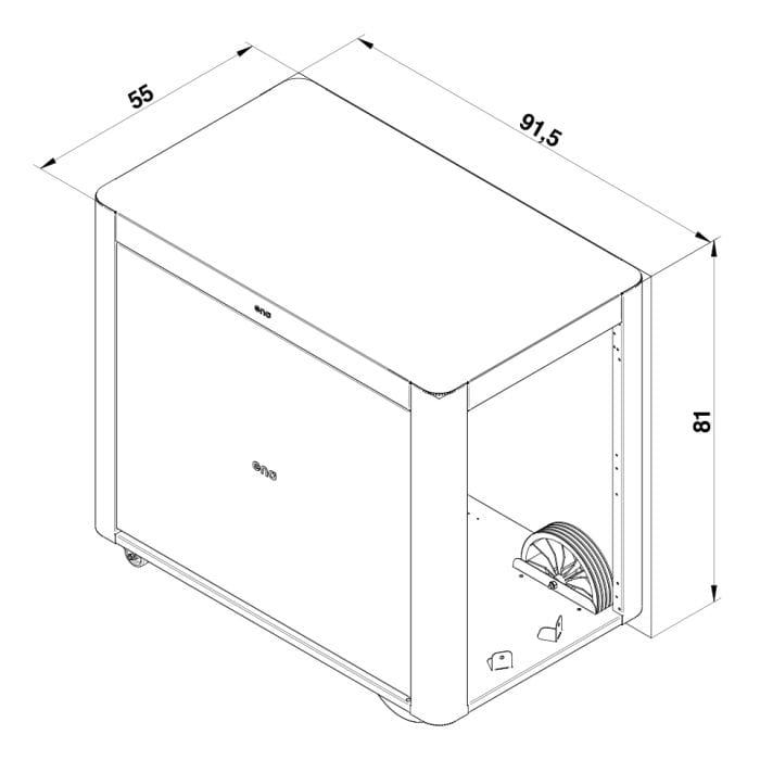 ENO ENO Cargo Grey Curtain (ACHILLE) - DAS270 DAS270 Accessory Cart & Table 3224780043348