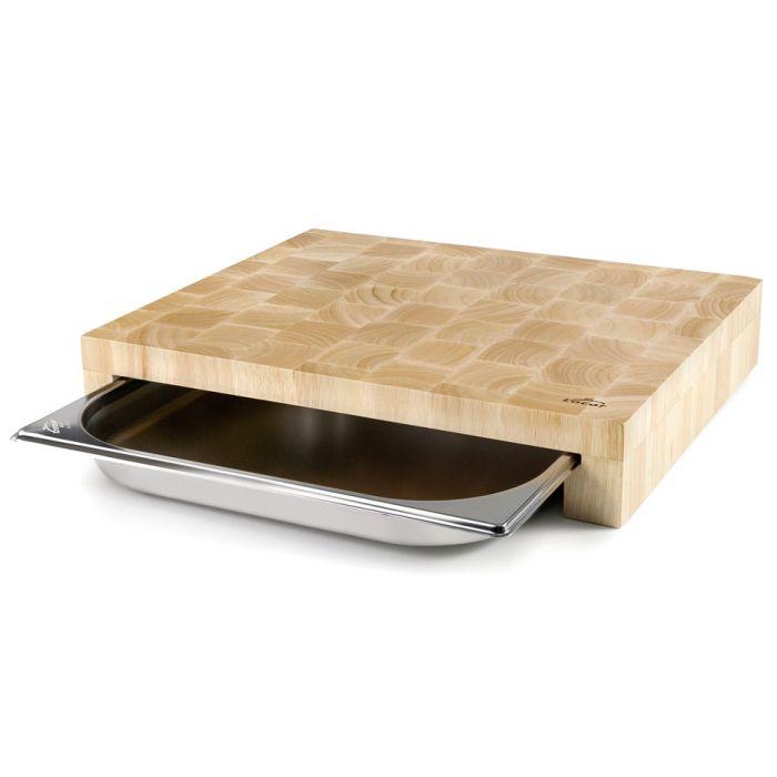 ENO ENO Cutting Board w/ Gastro Tray - Bamboo/Stainless Steel PADBG53 Accessory Food Prep Tool 3224780040149
