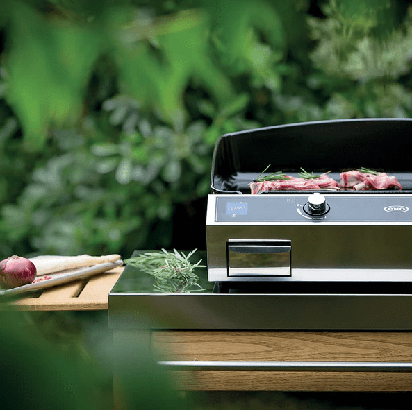 ENO ENO La Plancha Bergerac 2400 Stainless 4-Season 2-Burner Gas Griddle Countertop Gas Griddle