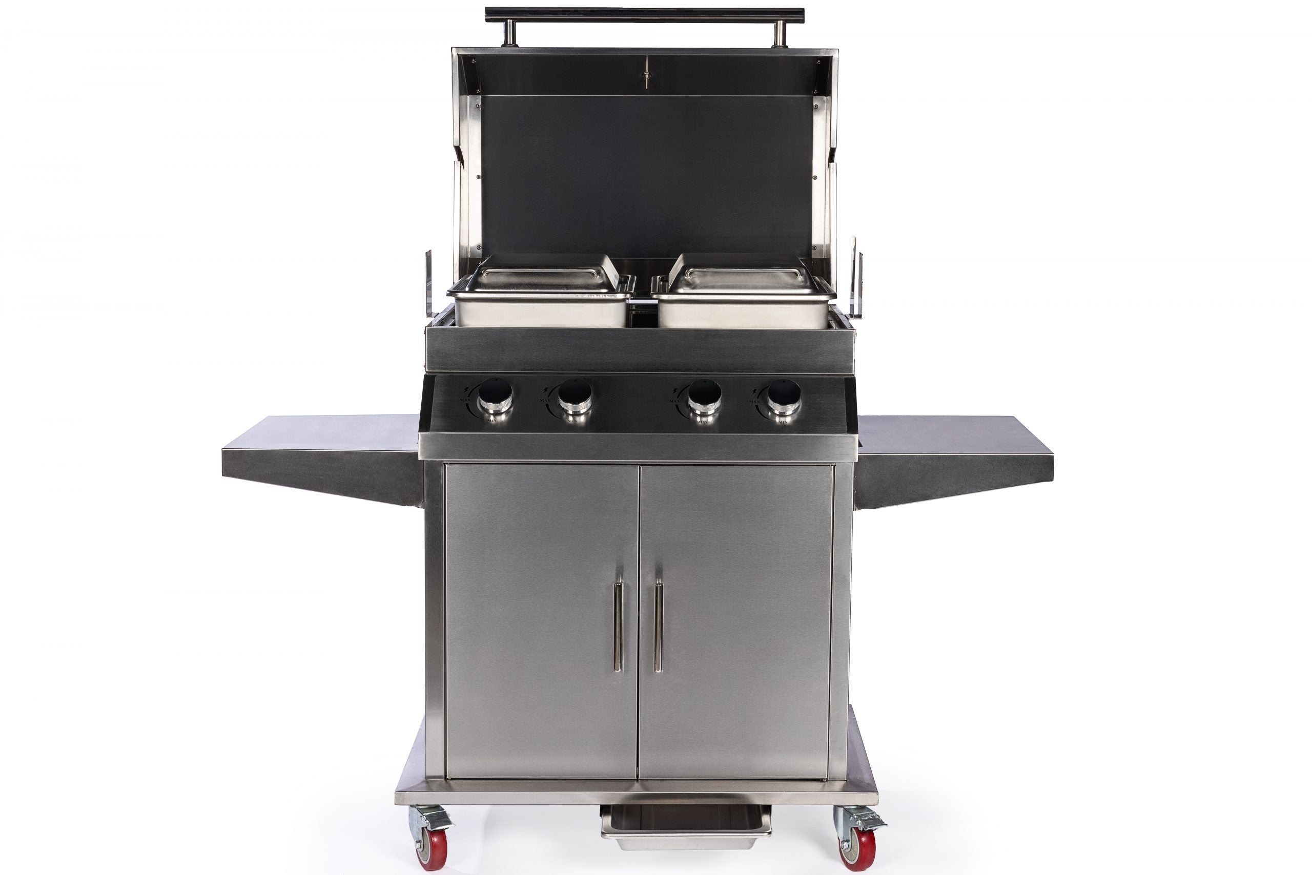 Father's Cooker Father's Cooker Multi-Fuel BBQ Propane, Charcoal & Wood Propane | Charcoal | Wood | Wood Chips / Stainless Steel KY01 Freestanding Gas Grill