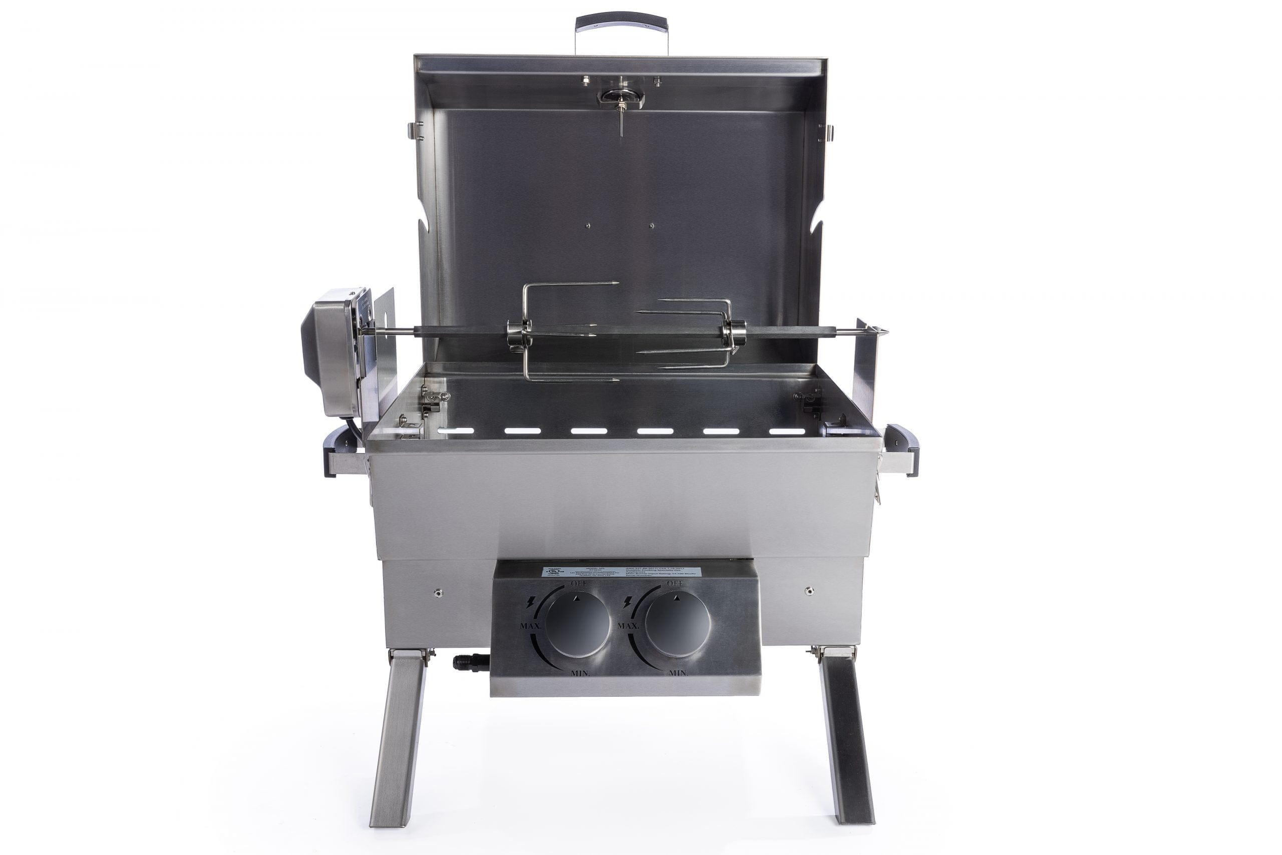 Father's Cooker Father's Cooker Multi-Fuel Portable BBQ Propane, Charcoal & Wood Propane | Charcoal | Wood | Wood Chips / Stainless Steel KY02 Portable Gas Grill