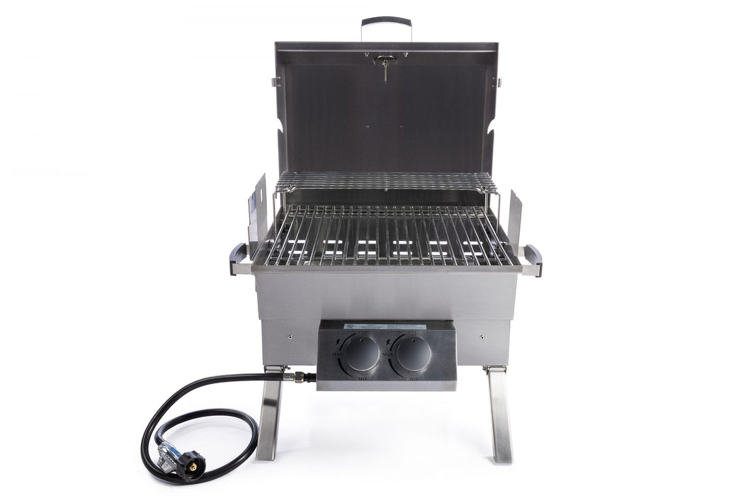 Father's Cooker Father's Cooker Multi-Fuel Portable BBQ Propane, Charcoal & Wood Propane | Charcoal | Wood | Wood Chips / Stainless Steel KY02 Portable Gas Grill