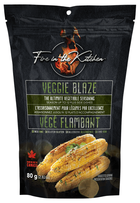 Fire In The Kitchen Fire In the Kitchen Veggie Blaze Seasoning (80g) FVEG4 Sauce & Rub 628451839538