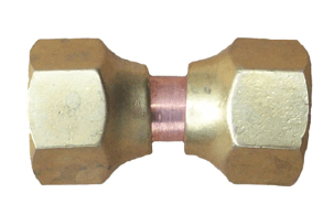 Flagro Fitting Brass Adapter  3/8" Ff X 3/8" Ff 34-6 Part Hose & Regulator