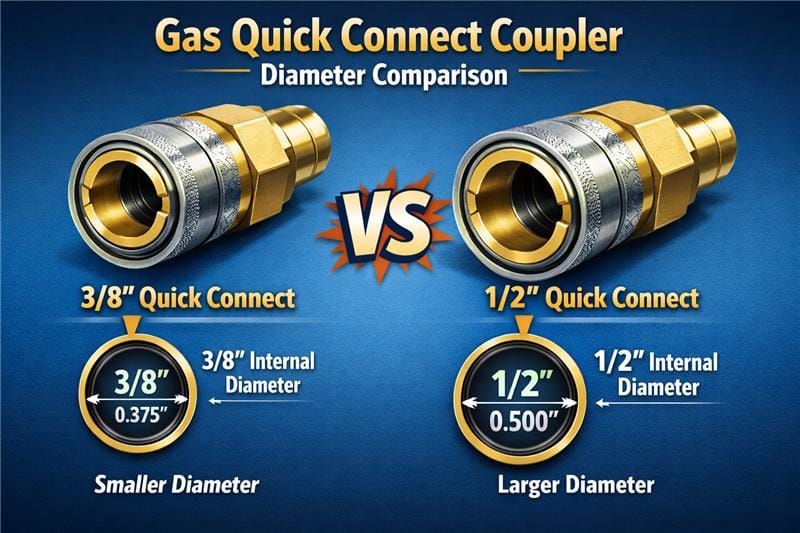 Flagro Quick Connect Coupler - 1/2" 100-008 Part Hose & Regulator