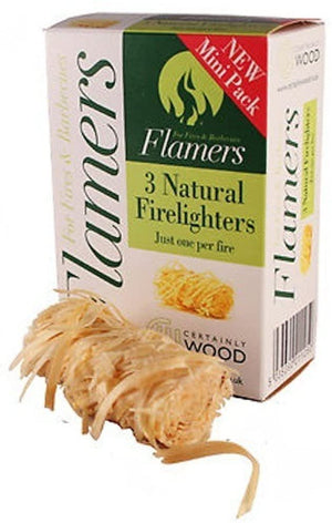 Flamers Natural Fire Starter (3 Pack)